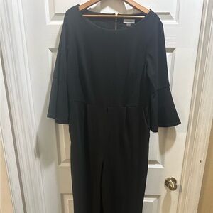 Calvin Klein Black Wide Leg Jumpsuit. Size 14